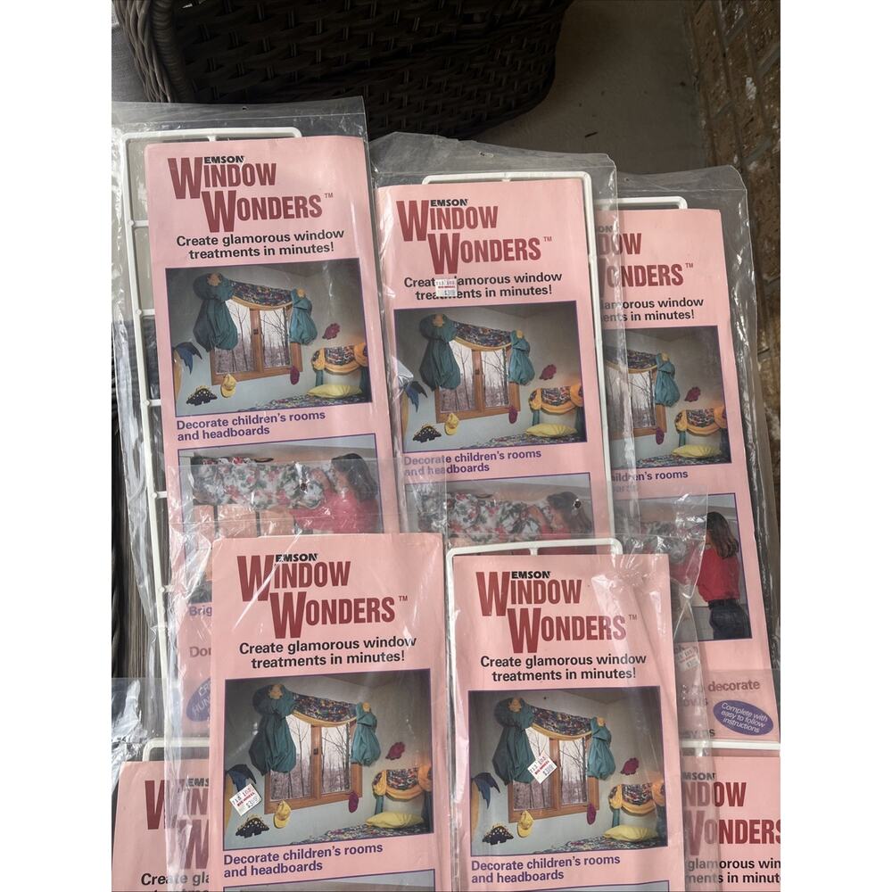 Vintage Emson 8pc Window Wonders DIY Valance Swag Balloon Kit New** - Picture 3 of 6